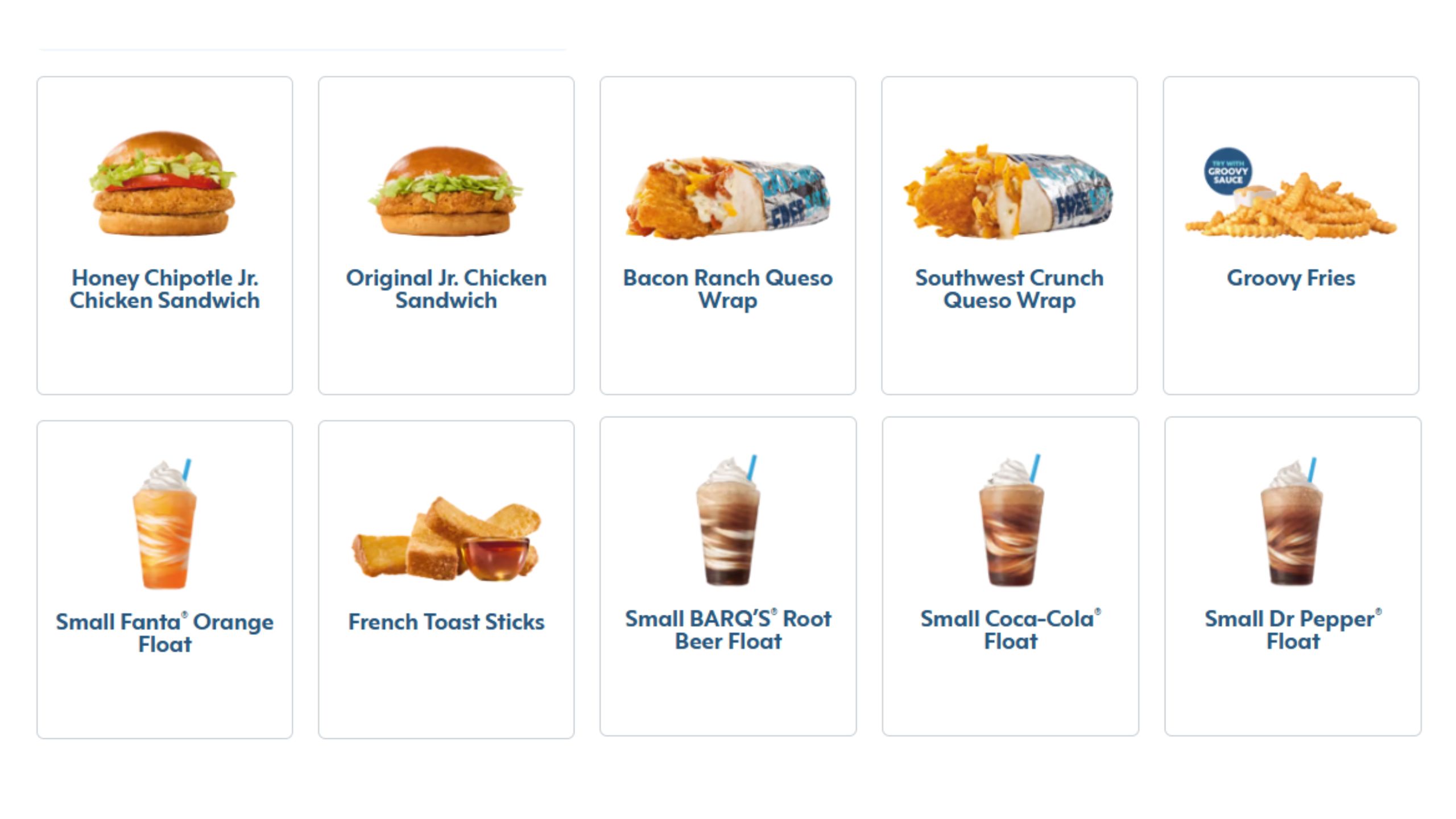 Sonic-1.99-menu-deal-list