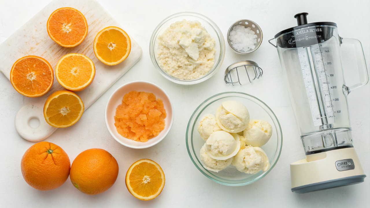 Sonic Orange Cloudsicle Slush Float