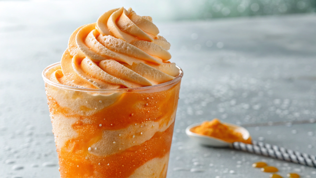Sonic Orange Cloudsicle Slush Float