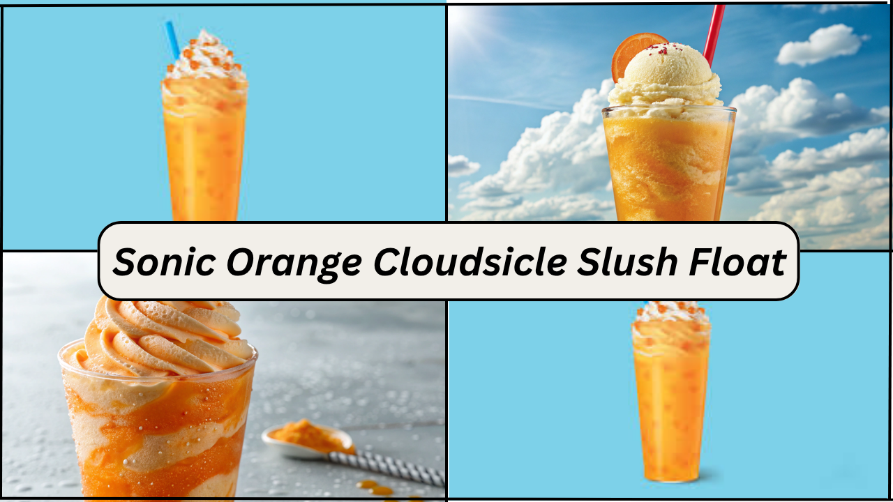 Sonic Orange Cloudsicle Slush Float